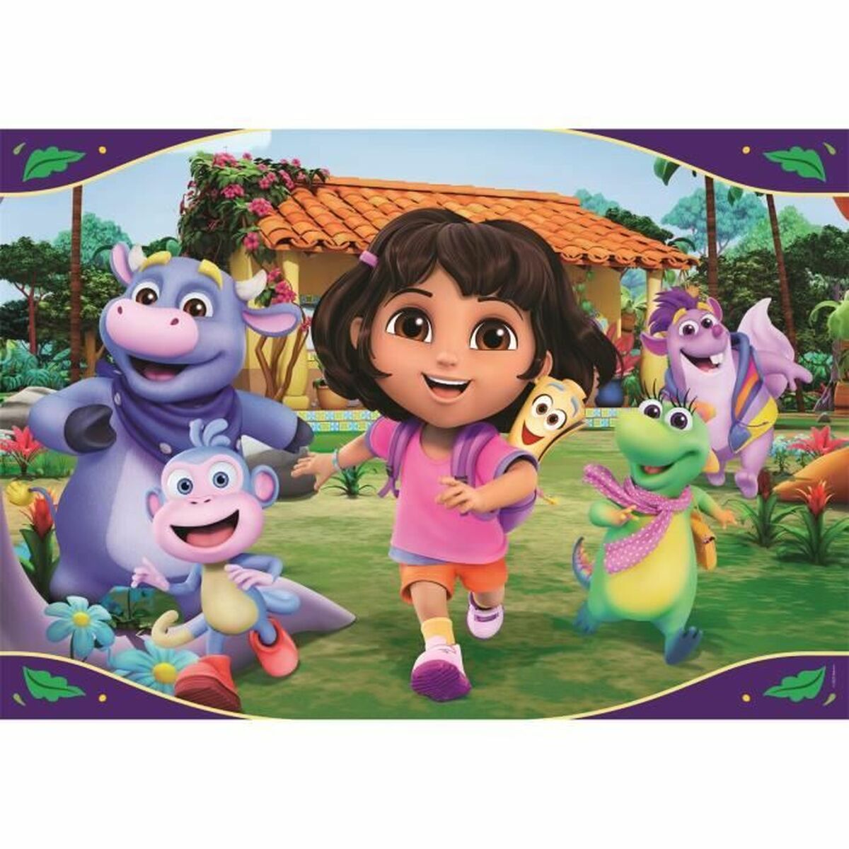 Puzzel pentru copii cu cea mai iubită animatoare Dora .