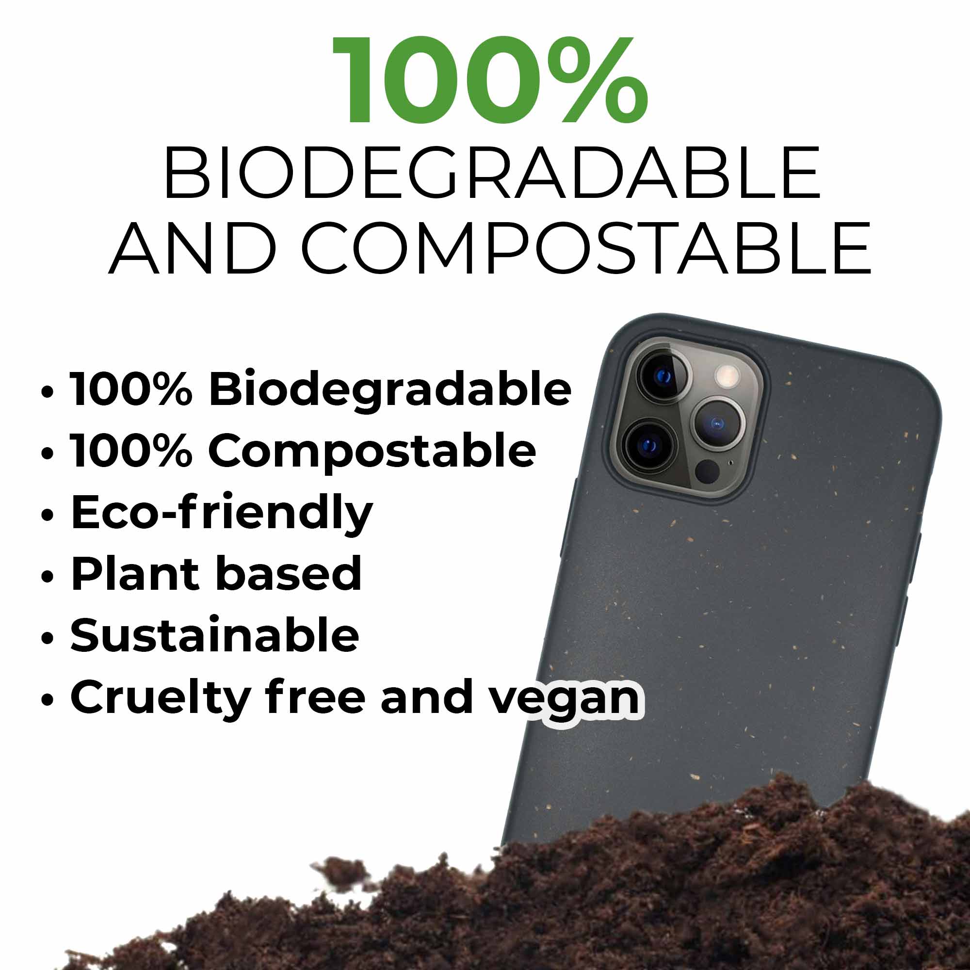 Bats Halloween Biodegradable Phone Case - Black-4