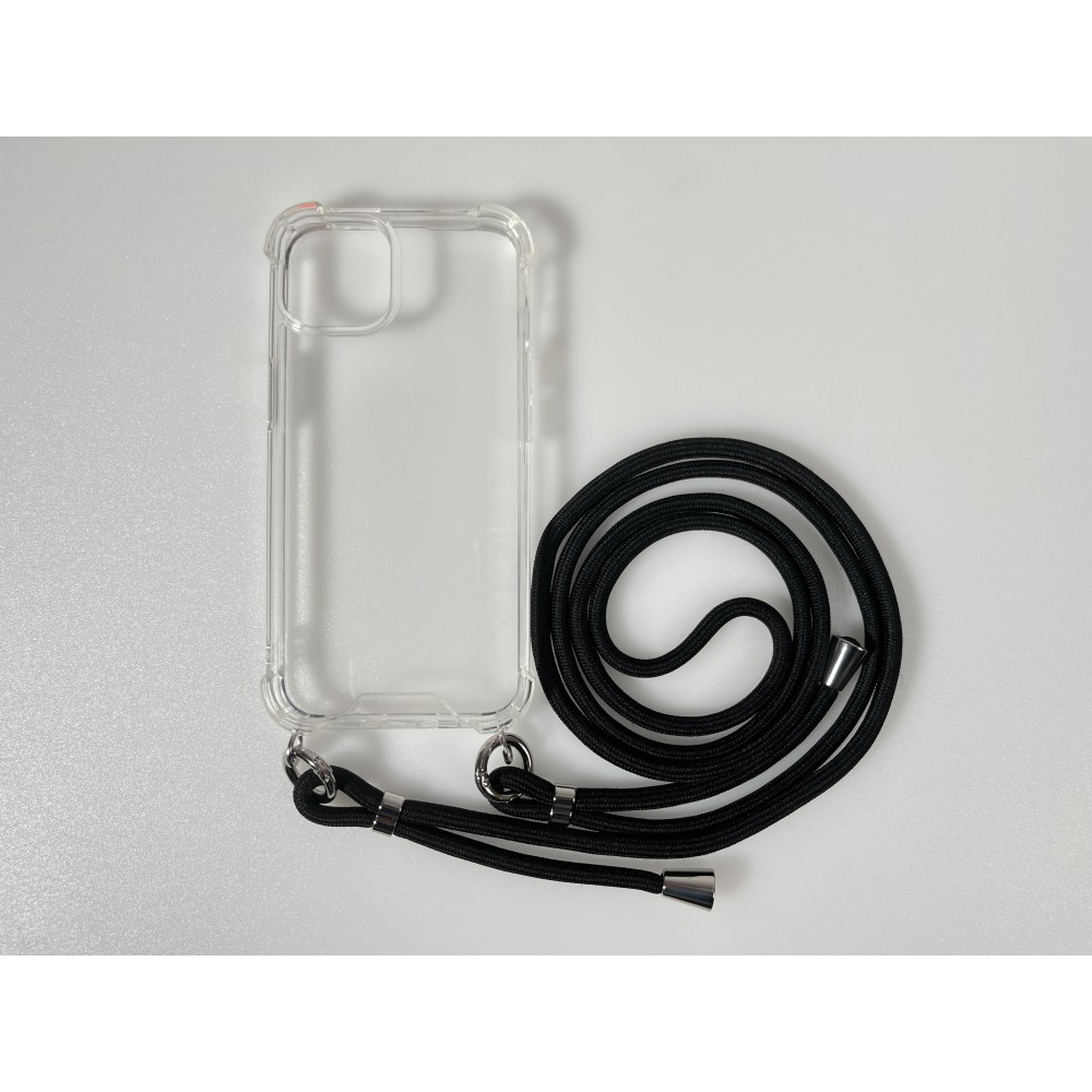 iPhone 15 Plus TPU+PC Átlát.tok,Fekete zsinórral (CEL-FEST-IPH15P-BK)-0